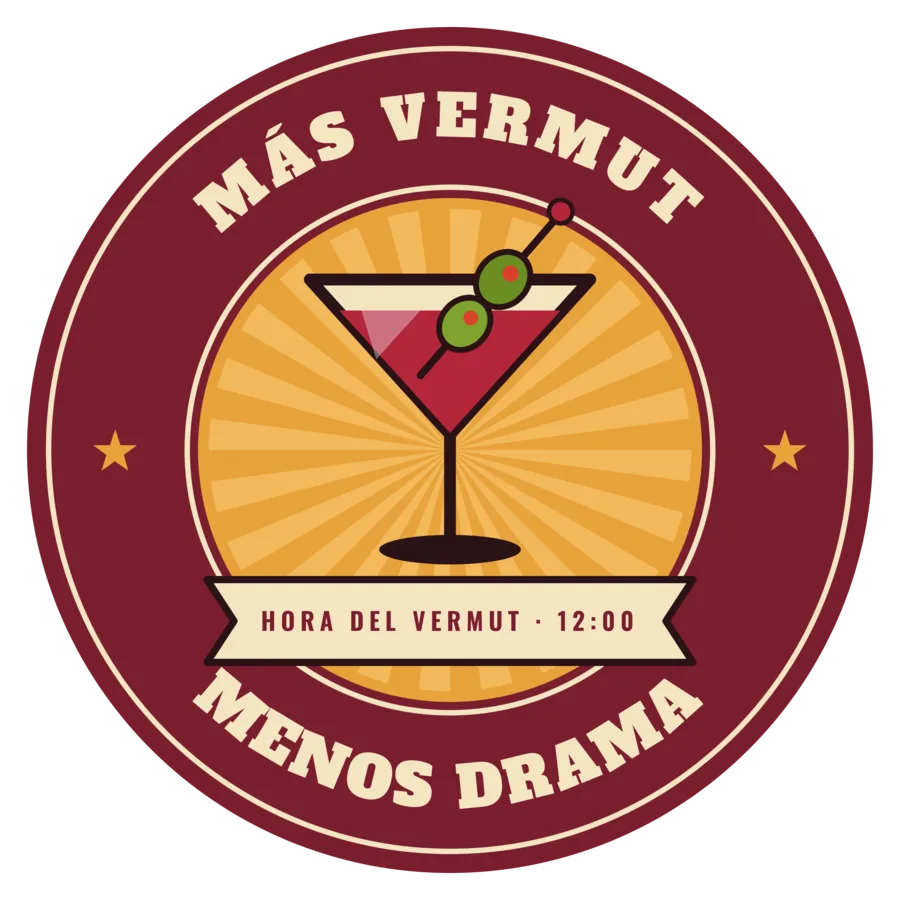 Diseño «Más vermut, menos drama»