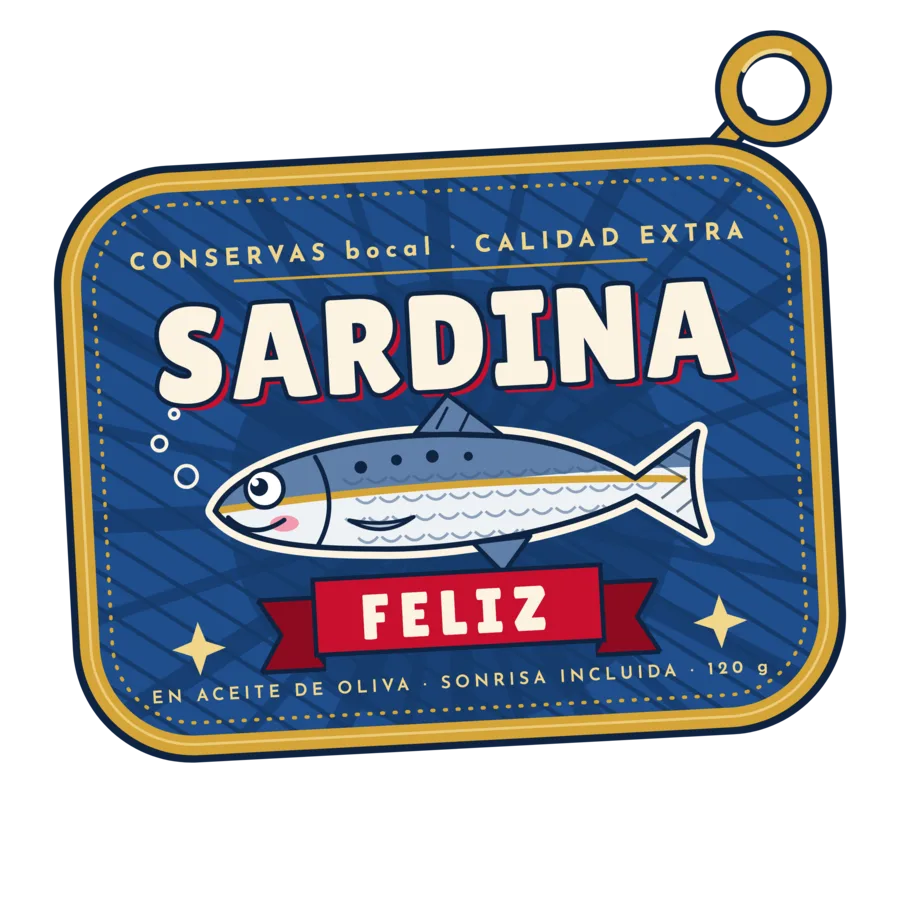 Diseño «Sardina feliz»